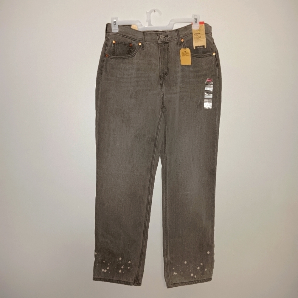 Levi's women's low pro straight gray jeans size 31 new with tags